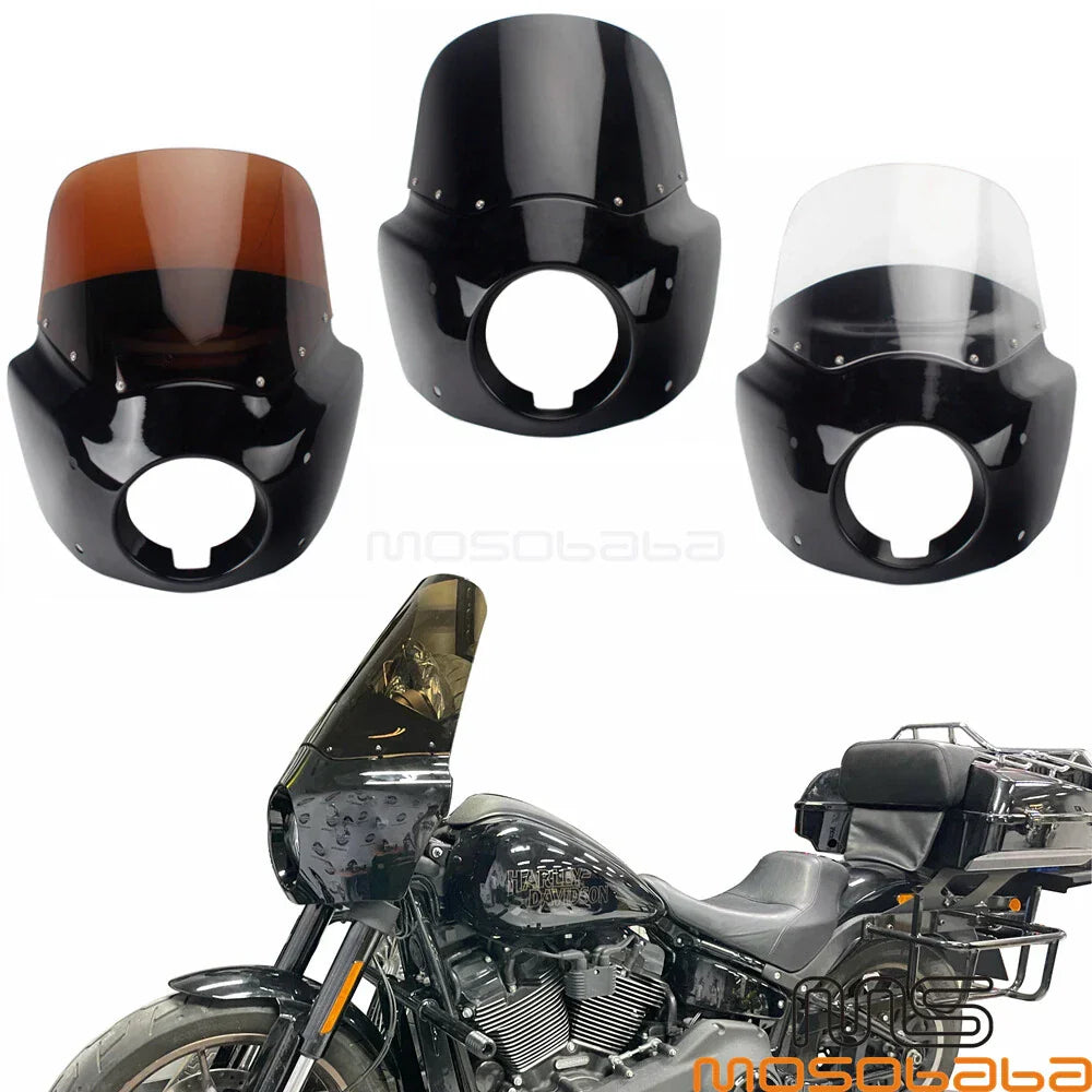 Front Headlight Fairing & Windshield Kit for Harley FXST (2018-2023)