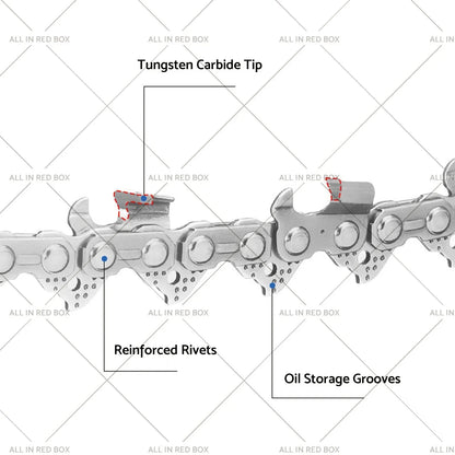 3/8" .043 40DL Tungsten Chainsaw Chain for OZITO OCS-018 PXCCSS-018
