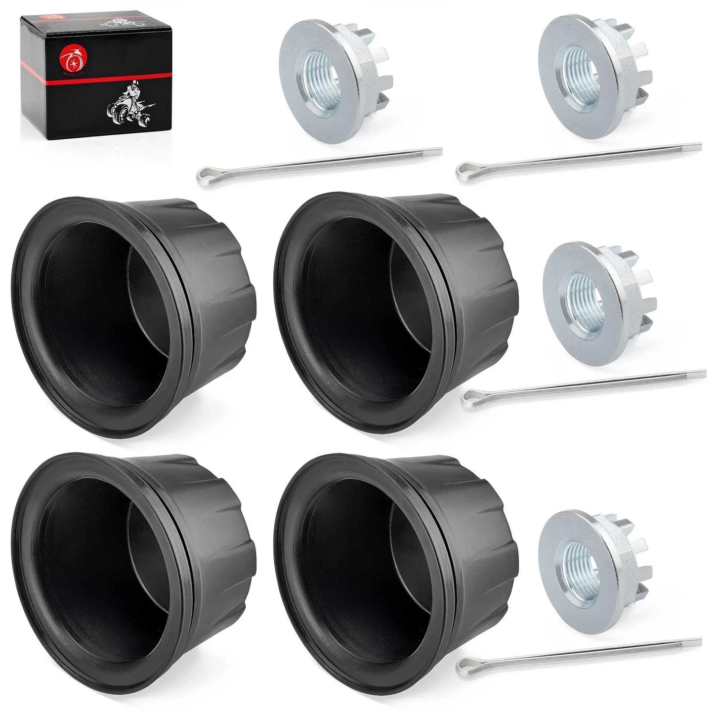 Center Cap & 18MM Nut & Pin for Honda TRX200 FourTrax (1990–1991)