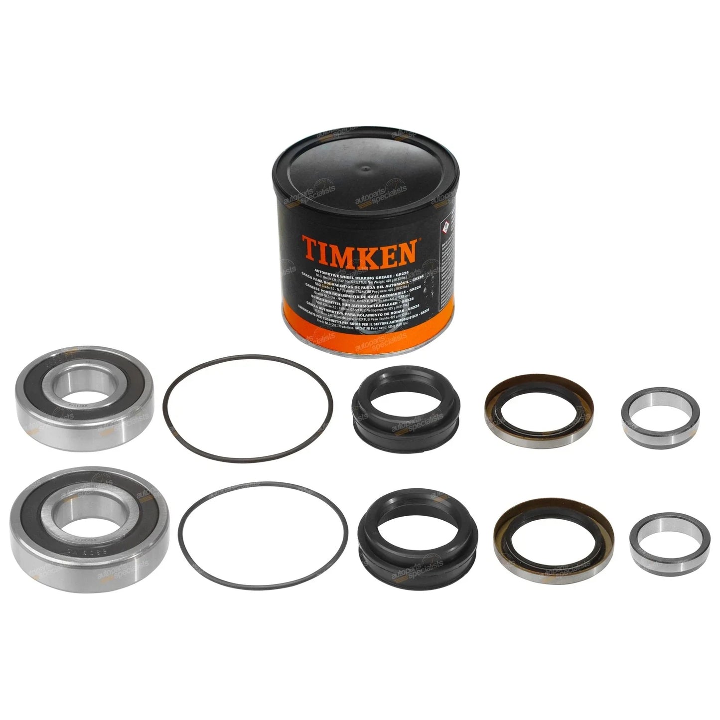 2x Rear Wheel Bearing Kits+Grease for Landcruiser Bundera LJ70 LJ71 RJ70