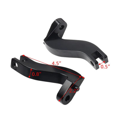Alu Front Floorboard & Rear Foot Pegs with Mounts for Harley Touring (1993-2023)