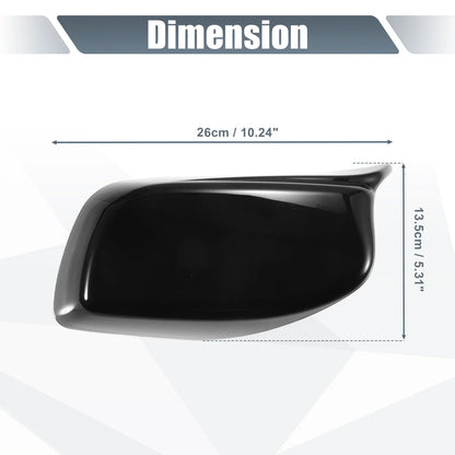 Gloss Black Rearview Mirror Cover Cap for BMW E60 E61 525i 530i 545i 550i 650i