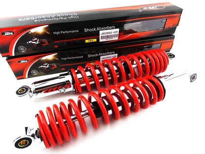 365mm JBS Red/Chrome Shock Absorbers for Honda CR125M Elsinore (1973-1978)