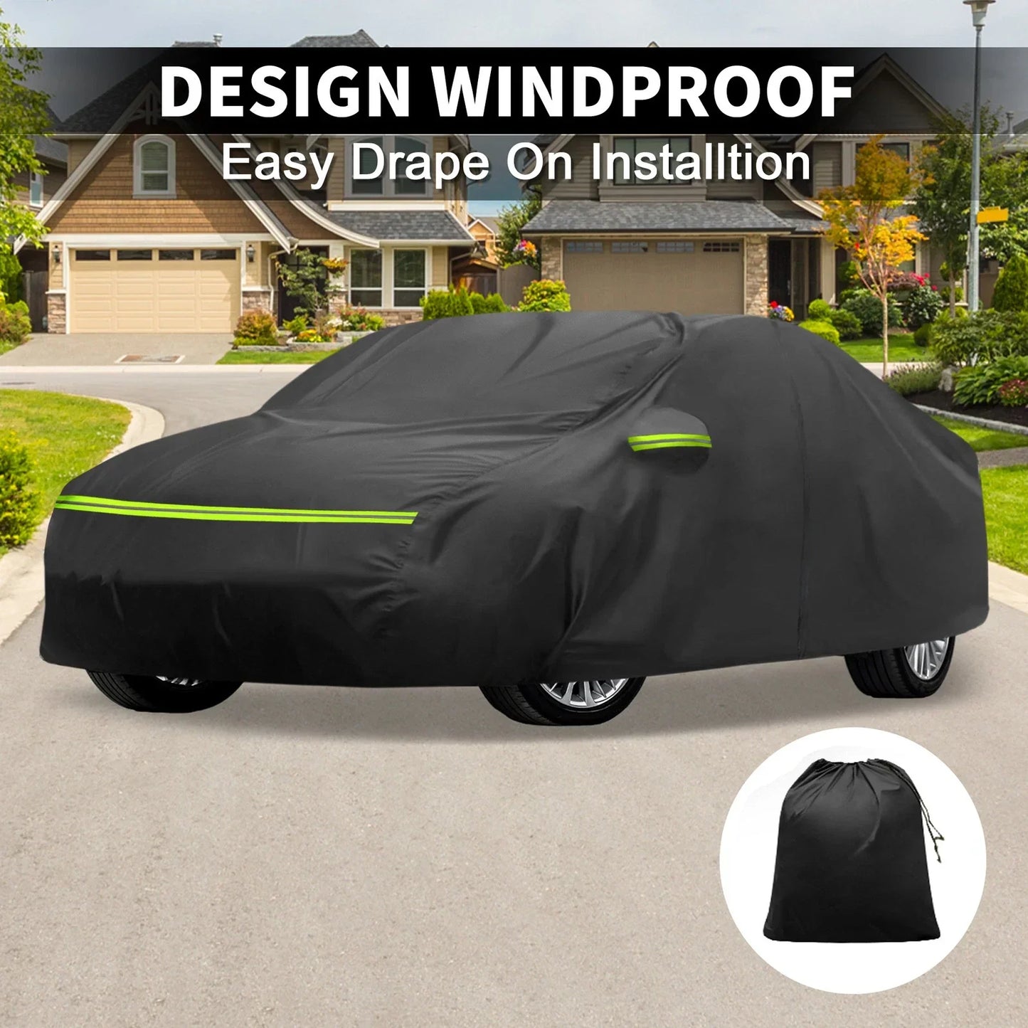 Waterproof 224D-PU Car Cover for Mercedes-Benz A-Klasse W177 (2018-2024)