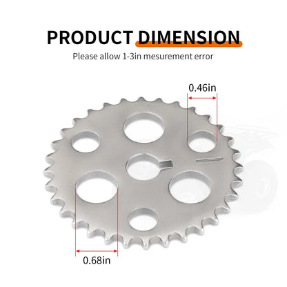 Camshaft Cam Timing Gear Sprocket for Yamaha Wolverine 350 4x4 (1995–2005)