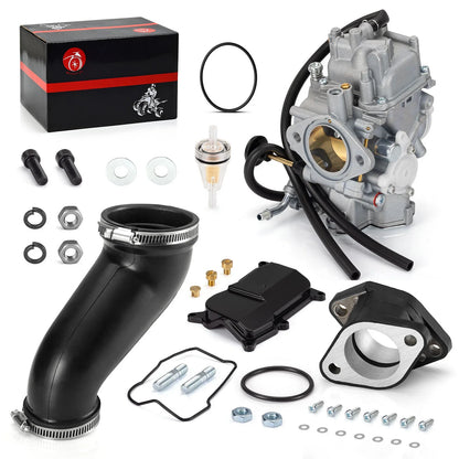 2 x Carburetor + Intake Manifold Boot Joint for Yamaha Warrior 350 (1987–2004)