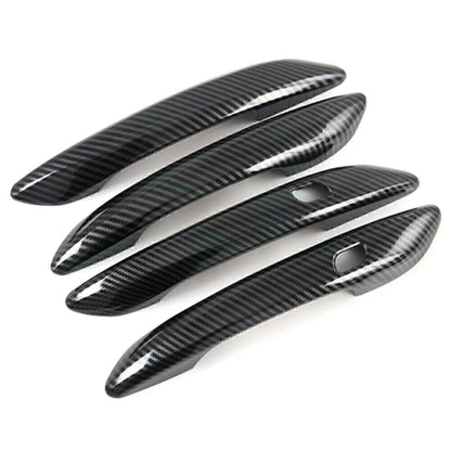 4pcs Carbon Fiber Exterior Side Door Handle Covers for Hyundai Elantra (2021)