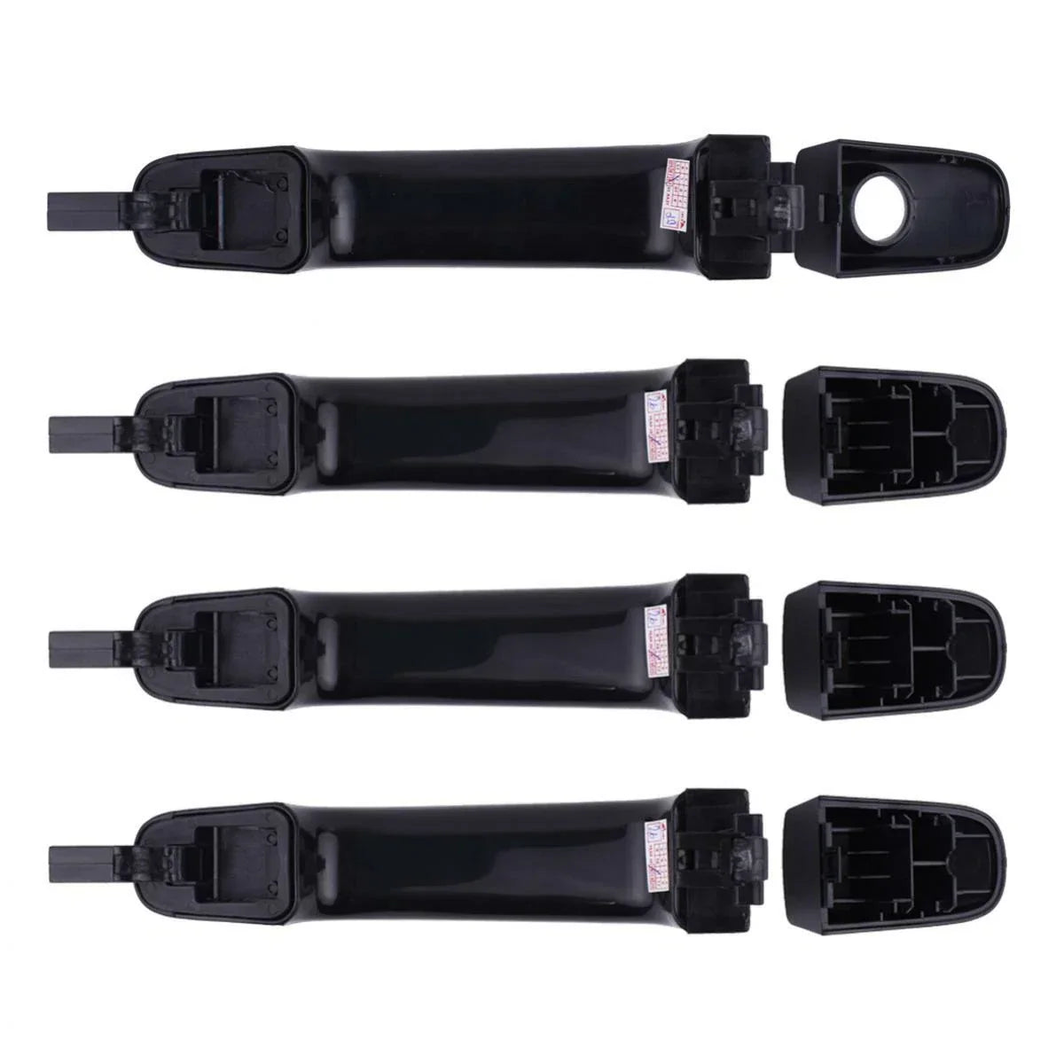 Exterior Door Handle Gloss Black Set 4 Fits Ford Ranger Mazda BT-50 2012-18 D06