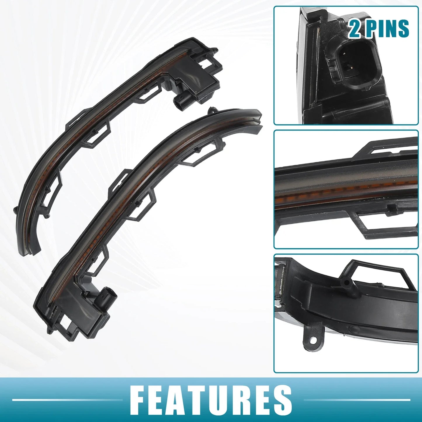 1 Pair LED Turn Signal Light for BMW X6 (2015-2019)