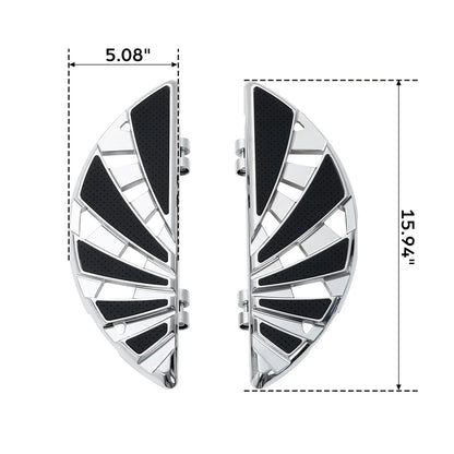 Rider Driver Floorboards for Harley Touring Road King Softail (1986-2024)