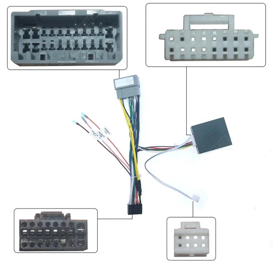16 PIN Android Power Cable Adapter for Jeep Compass (2007-2009)