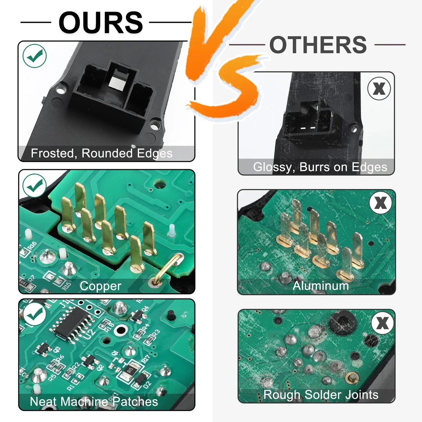 Front Right Power Window Switch for Honda Accord (2008-2012)