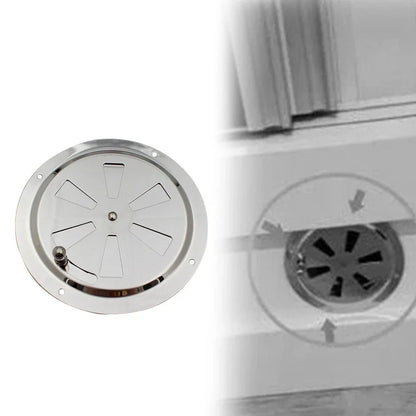 5 x Stainless Steel Marine Air Vent Butterfly Boat Round Louvered Vent for Boat