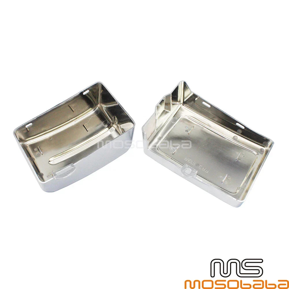 Chrome Side Battery Fairing Covers for 2006-2017 Harley Dyna Fat Bob FXDF
