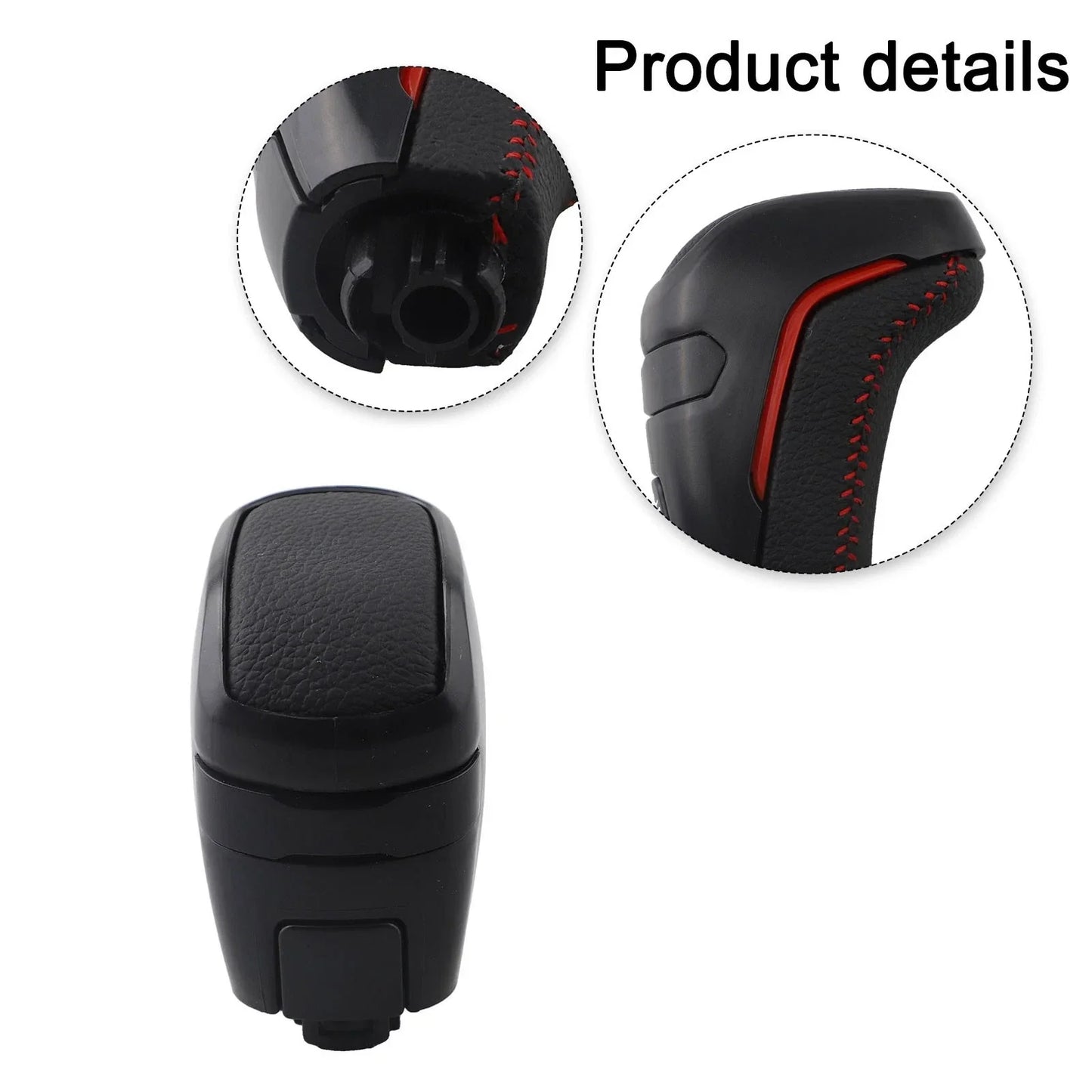 Gear Shift Handle Black Leather for Toyota Tacoma (2005–2023)