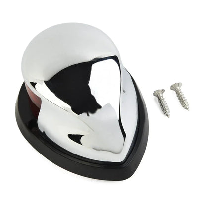 Bow LED Navigation Light for Marine Boat Chrome Housing Red/Green