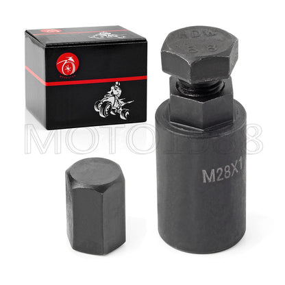 28mm Flywheel Puller Bolt for Kawasaki KX250/KX450/KLX110/KLX450R/KFX450 (1974–2023)