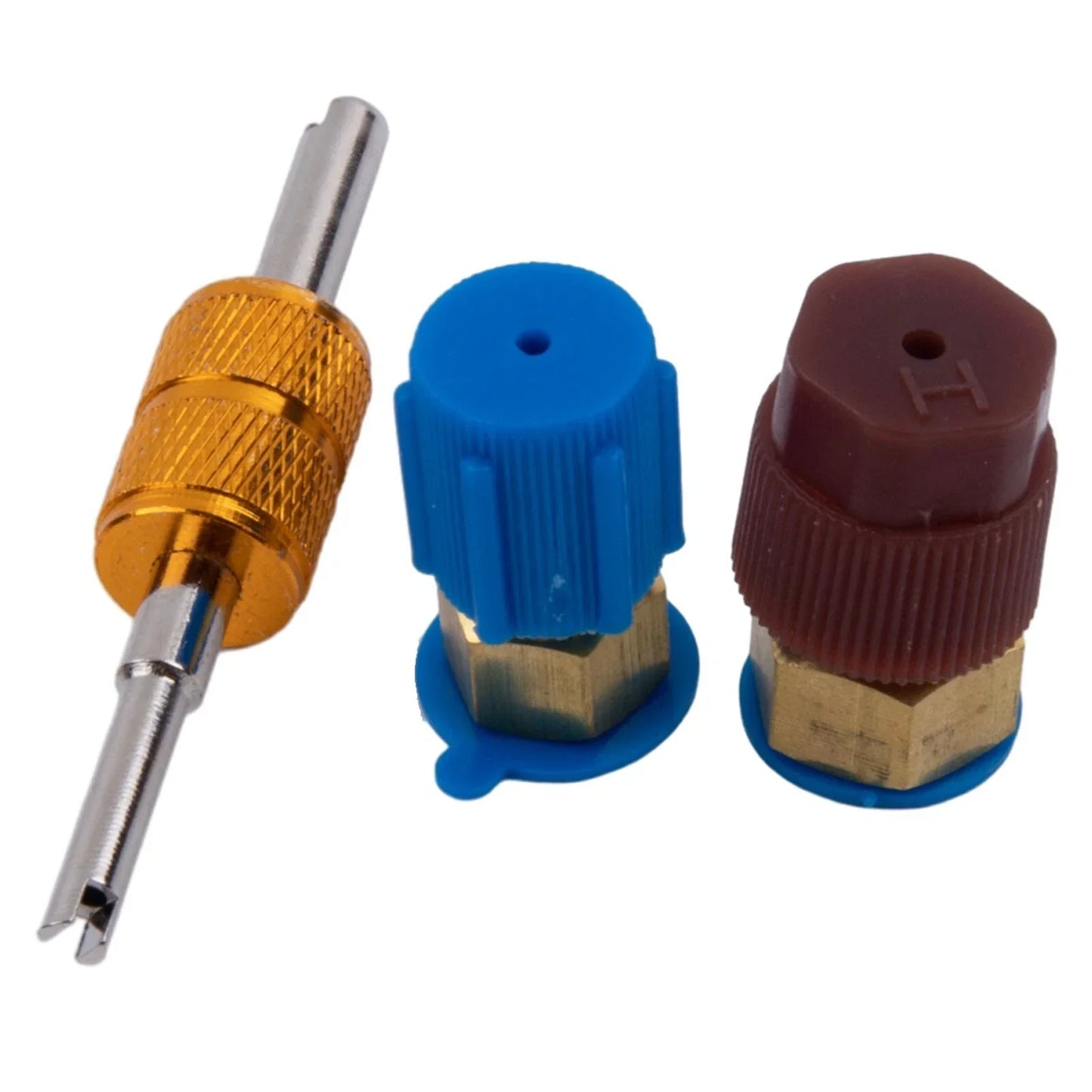 2 x Filling Valve Port Adapter Retrofit for R134A A/C