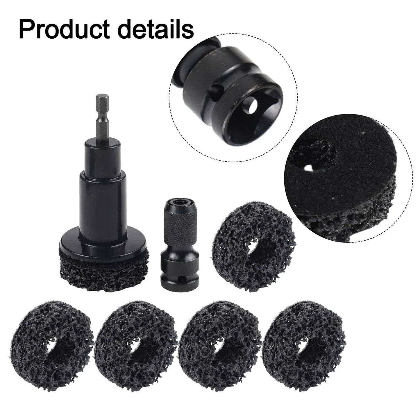 8PCS / Automotive Rust Removal Tools for Hub Shafts and Brake Disc Cleaning