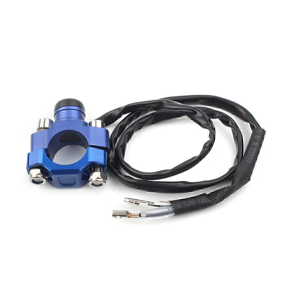 Rotating Bar Clamp Start Stop Kill Switch Button for 7/8" Handlebar