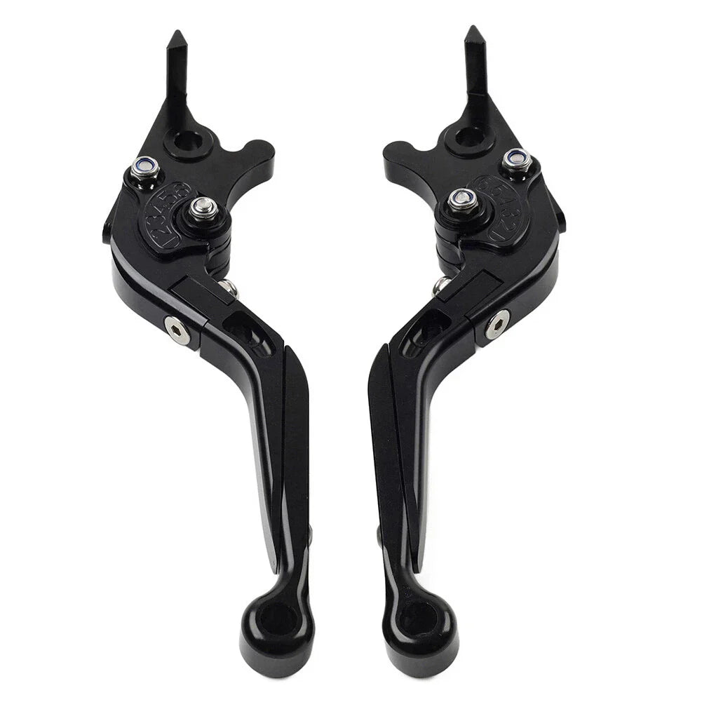 Extendable Brake Clutch Levers for Kawasaki Z1000 ZX6R  Black (2007-2018)