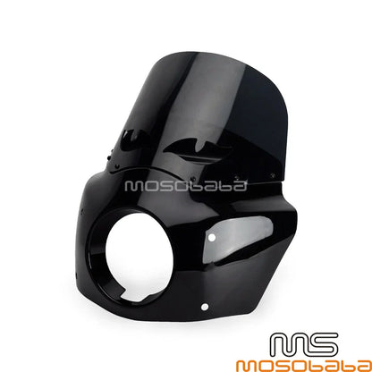 Front Headlight Fairing Kit + Extension Blocks for Harley Softail Low Rider S