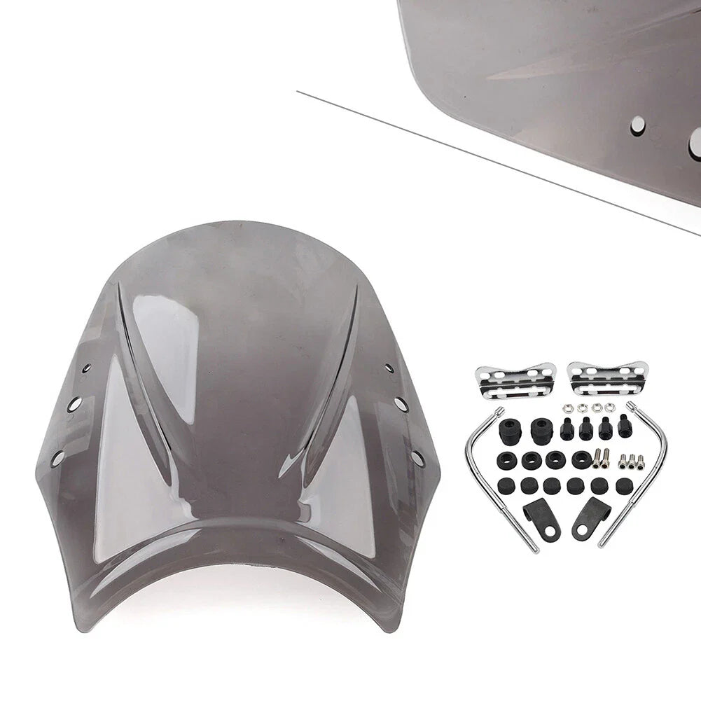 Windshield Deflector for Universal Motorcycle - Grey