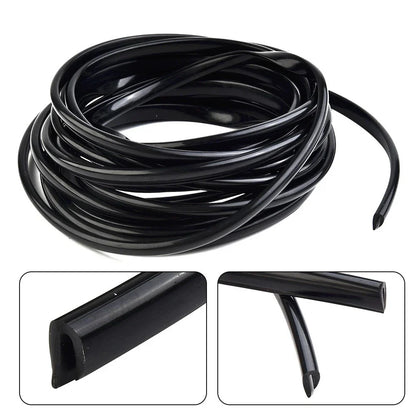 1pc 6M U-Shape Auto Door Moulding Rubber Strip Trim Guard Edge Protector Cover for Car