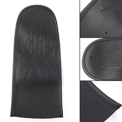 Leather Cushion Rear Flame Stitching for Harley Dyna Fat Bob & Street Glide