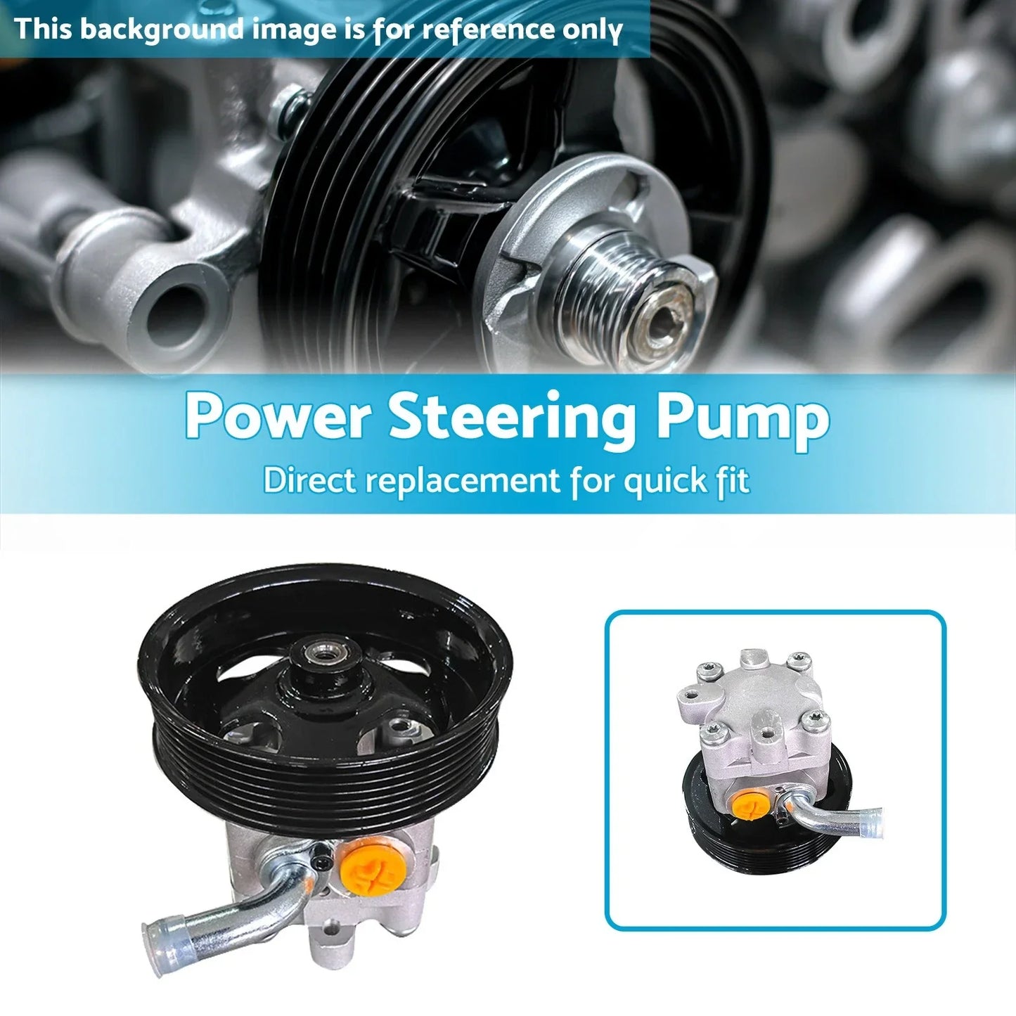 Power Steering Pump w/Pulley for Nissan Maxima, Murano, Altima (2009-2014)