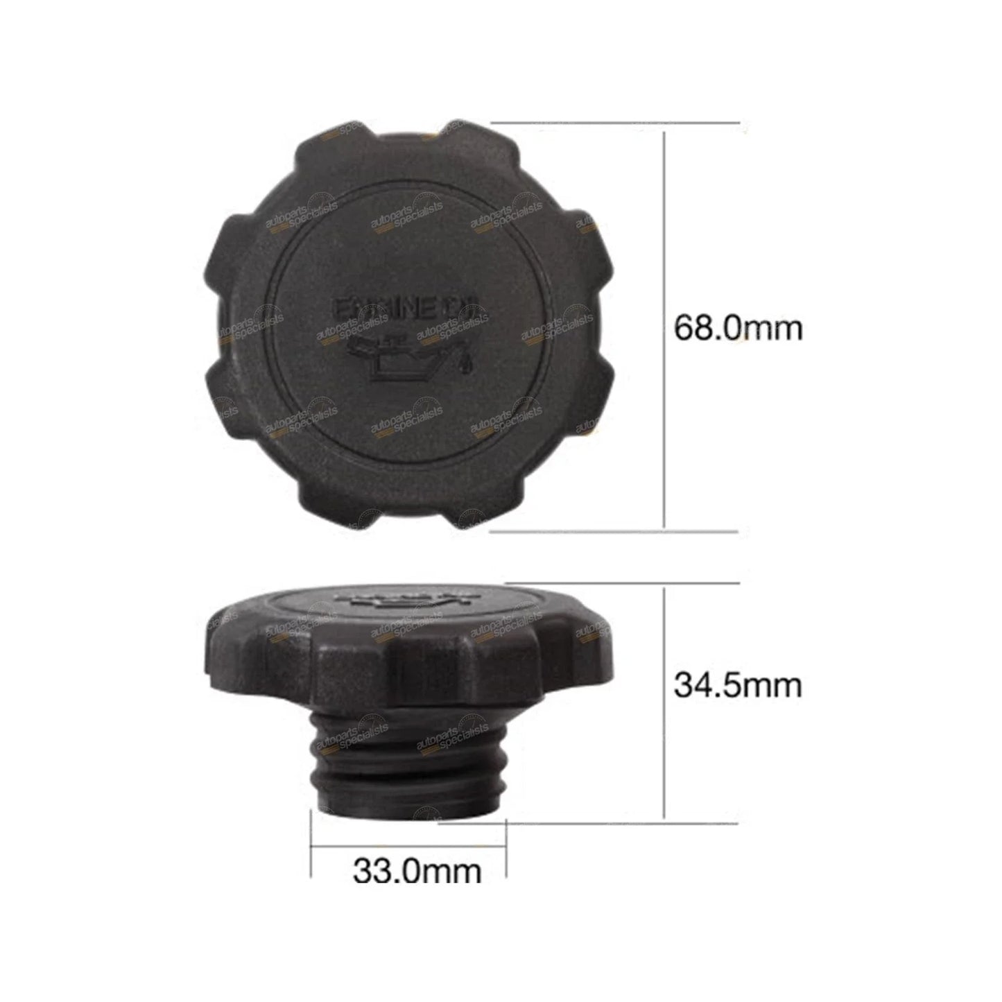 Engine Oil Filler Cap for Landcruiser FJ80R (1990–1992)