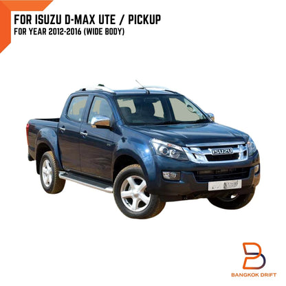 6PCS Silver Fender Flares for Isuzu D-Max Dual Cab 4x4 (2012-2016)