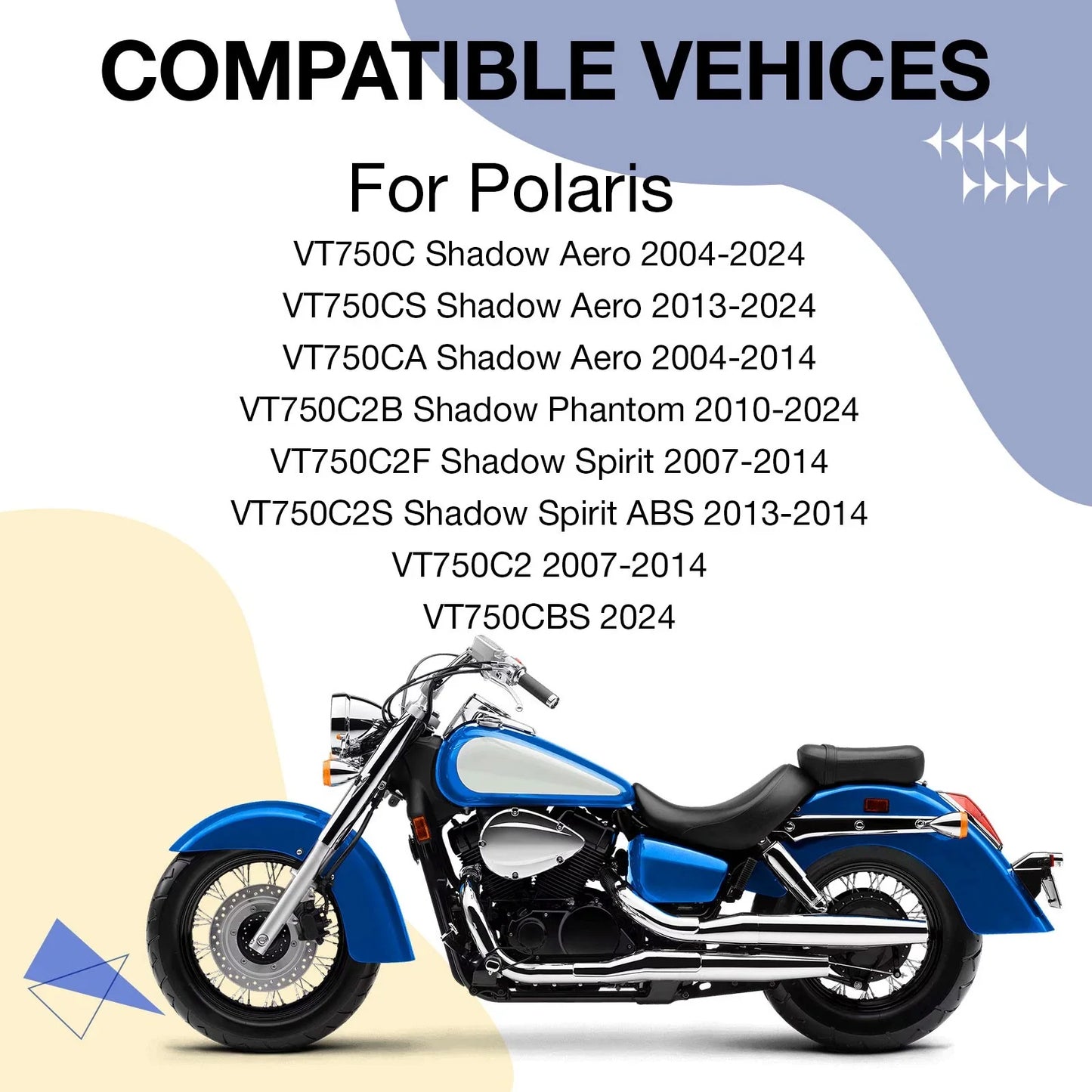 Clutch Friction Steel Plates for Honda VT750C2S (2013–2014)