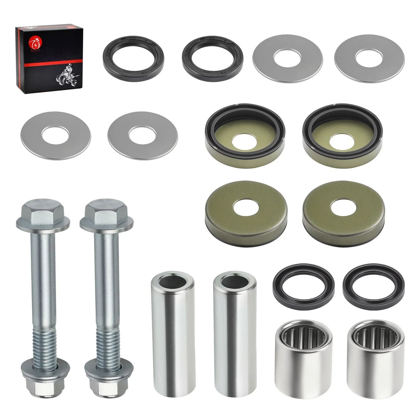 Lower Front A Arm Bushing Seals Bolts Kit for Kawasaki KFX400 (2003–2006)