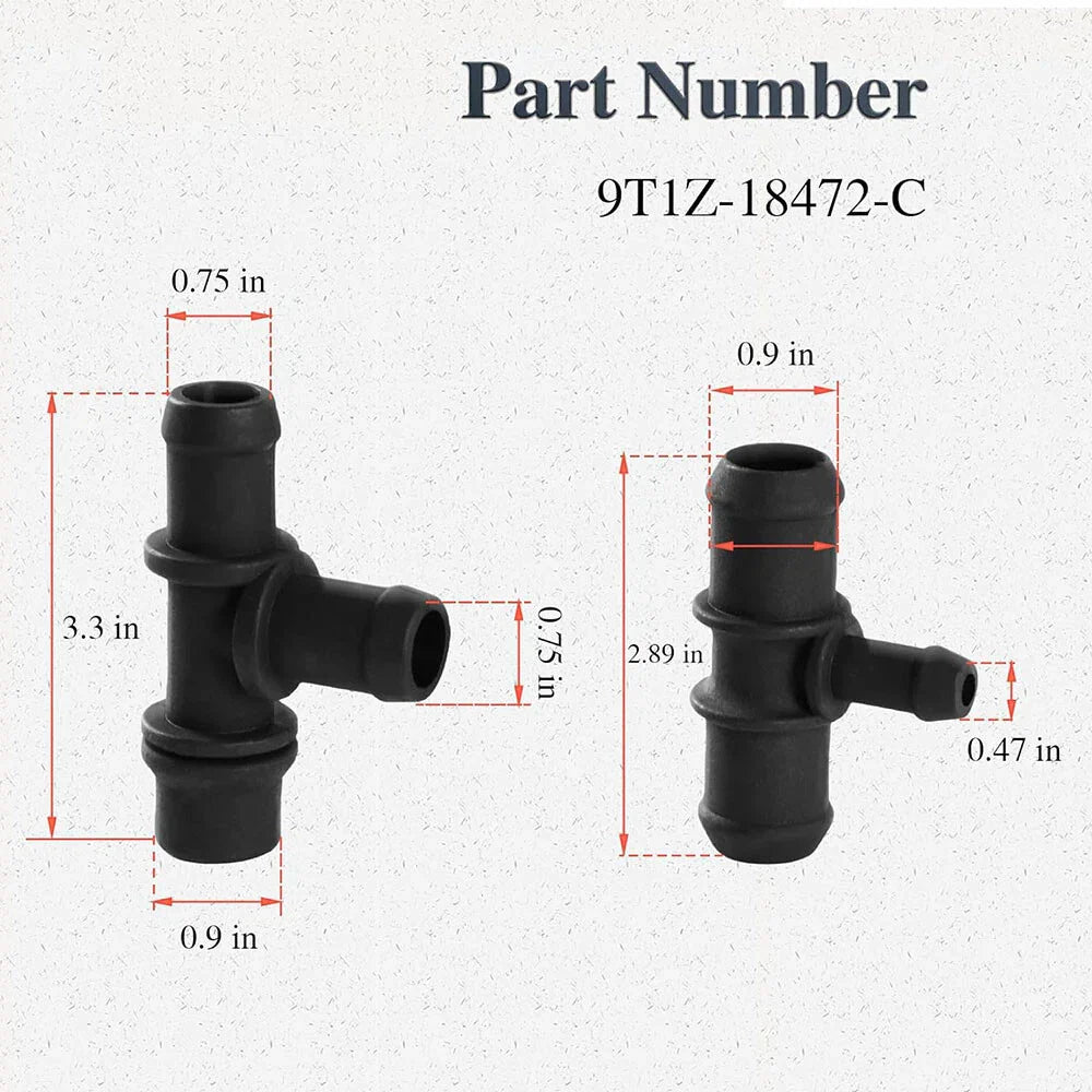Heater Hose Tee Connector for Ford Transit Connect 2.0L (2010-2013)
