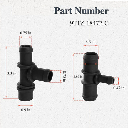 Heater Hose Tee Connector for Ford Transit Connect 2.0L (2010-2013)