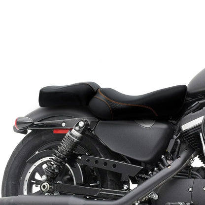 Black Driver & Passenger Seats for Harley Sportster Iron 883 XL883N (2016-22)