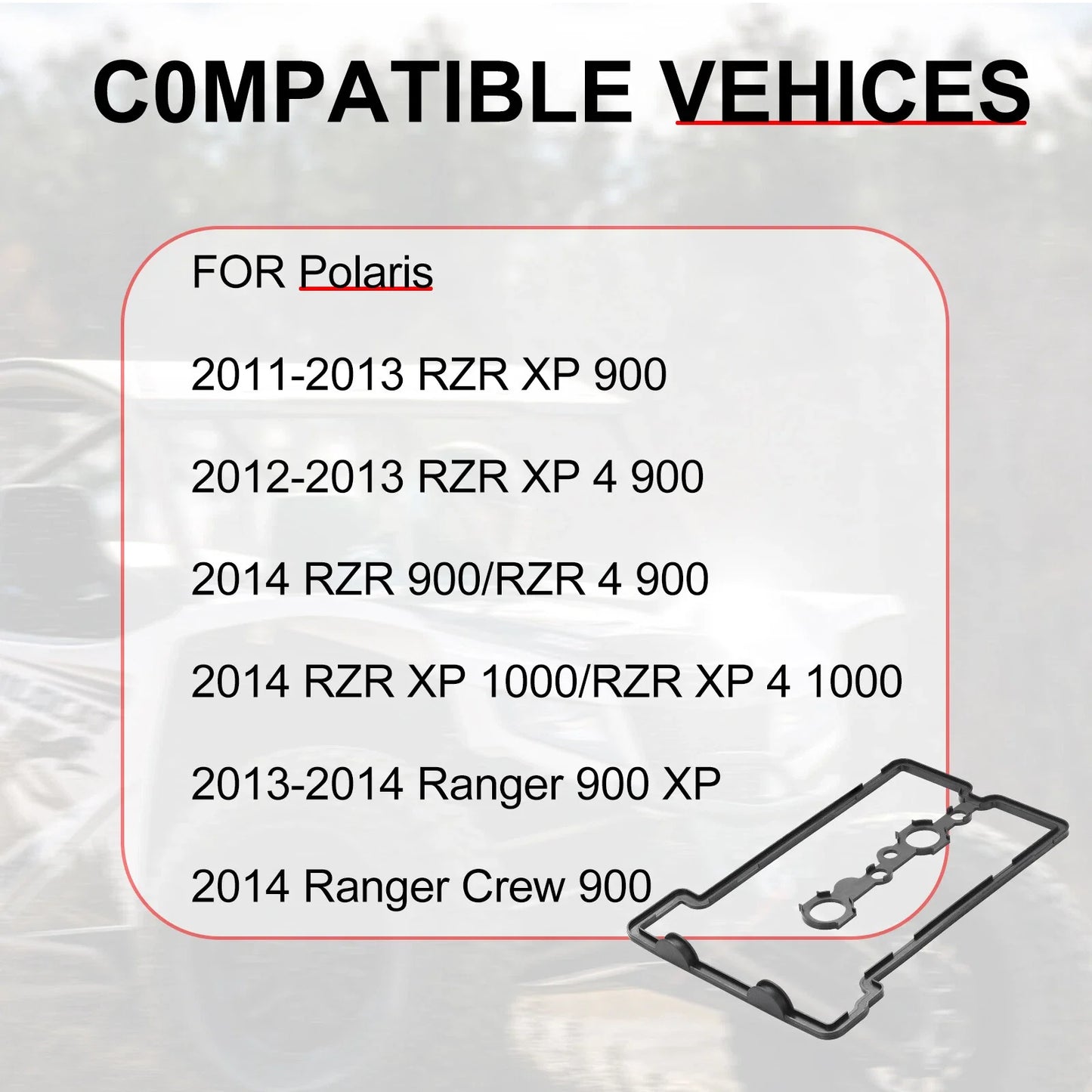 Cylinder Valve Seal Cover for Polaris Ranger 900 XP/Ranger Crew 900 (2013–2014)