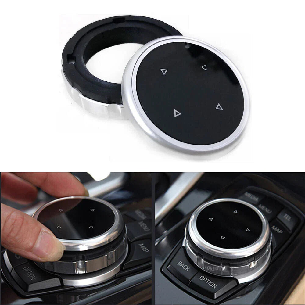 Aluminium Alloy Multimedia Knob Cover for BMW 1 2 3 4 5 6 X1 X3 X4 X5 X6