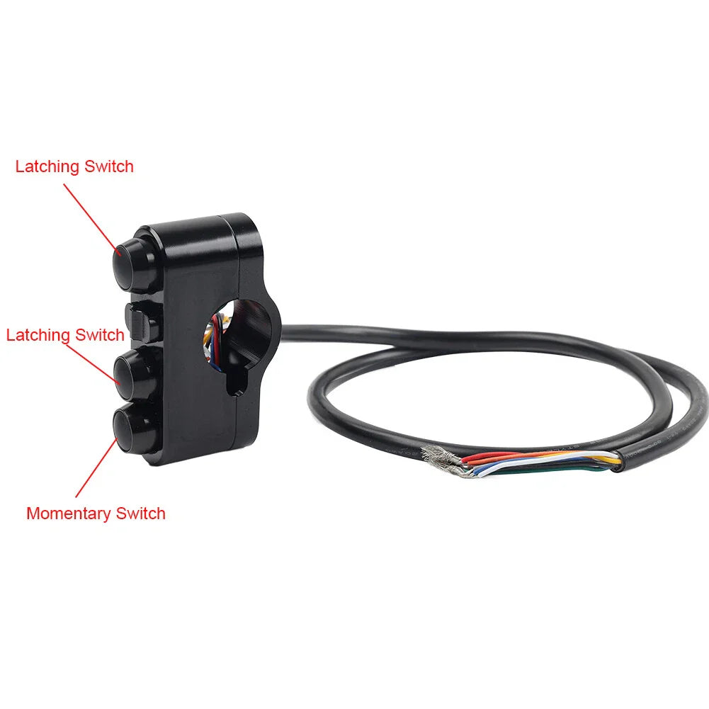 1" Handlebar Control Switches & Wiring Harness for Harley Dyna Sportster (2006-2023)