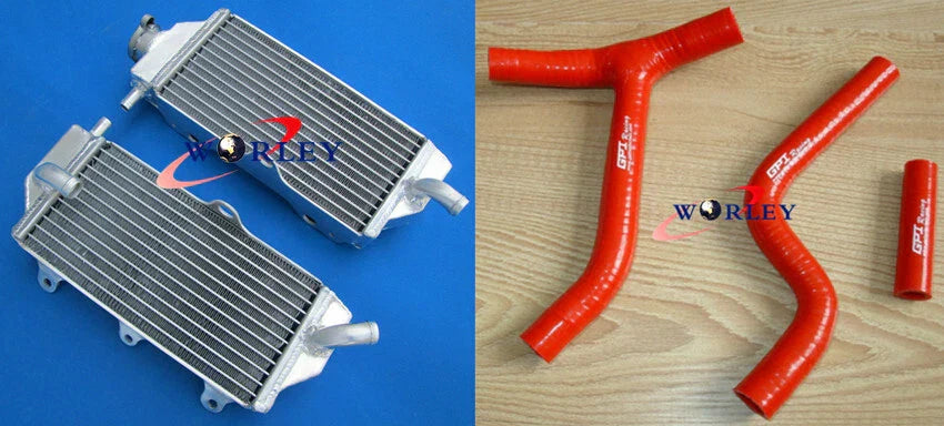 Aluminum Radiator & Silicone Hose for Yamaha YZ250F YZF250 (2010-2013)