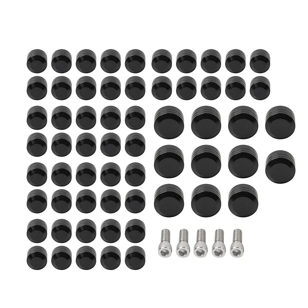 61X Engine Topper Screw Bolt Cap Kit for Harley Twin Cam Softail (2007-2017)