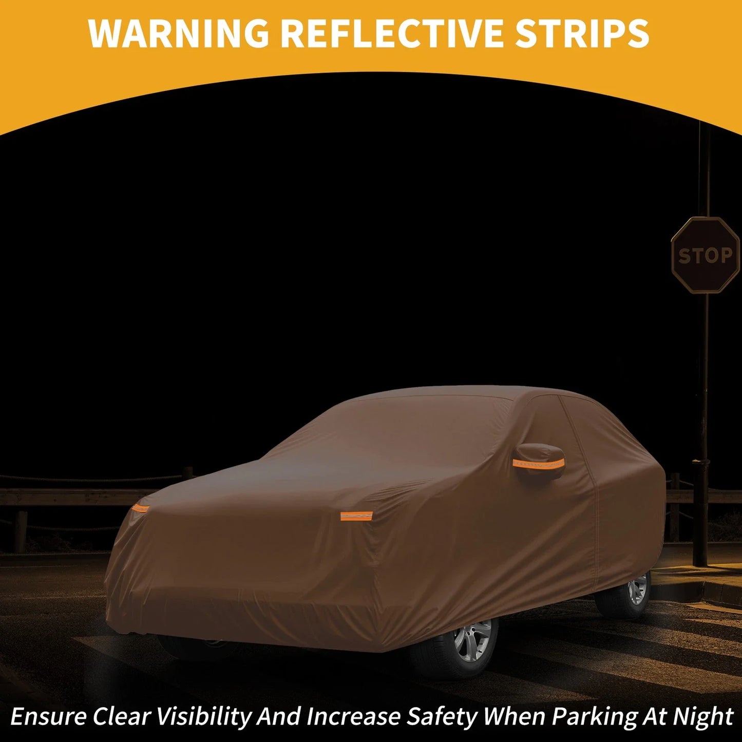 Car Cover for BMW X5 Orange Cotton with Zipper