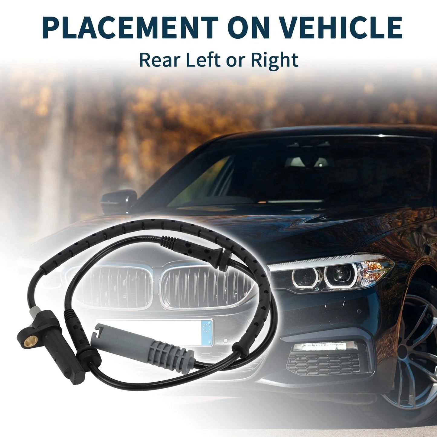 Rear Left/Right ABS Wheel Speed Sensor for BMW 528i (1997-1999)