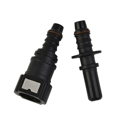 Fuel Line Hose Connector Black Nylon Pipe Connector Quick Release for Vehicle