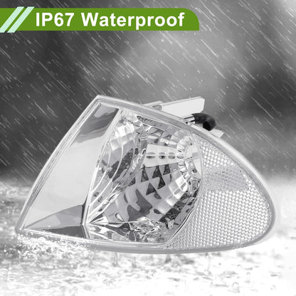 Left Corner Signal Light Cover for BMW 3 Series Clear