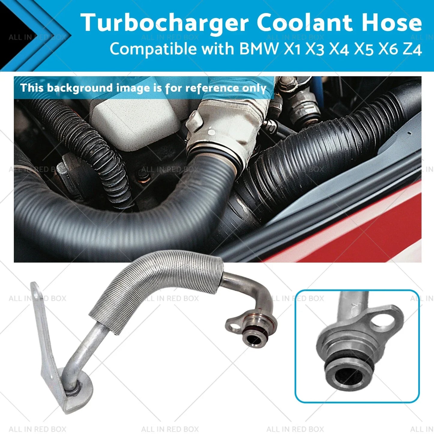 Turbocharger Coolant Hose for BMW X3 X1 X4 X5 X6 Z4 (2004-2023)