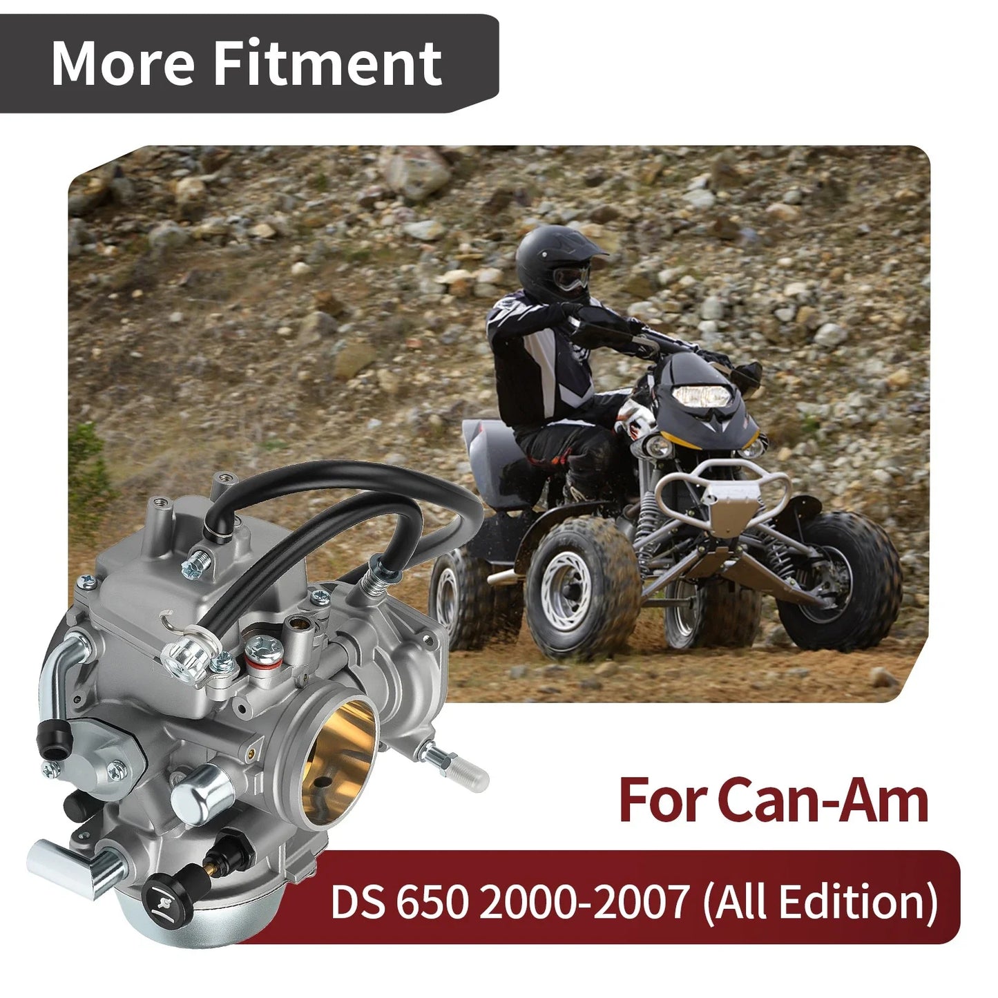 Carburetor W/ Intake Manifold for Can-Am DS650 DS (2000–2007)