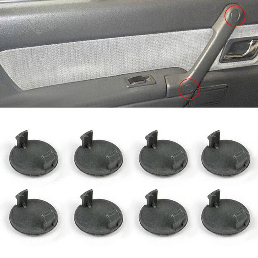 8 Pcs Inner Door Grab Handle Screw Caps Covers for Mitsubishi