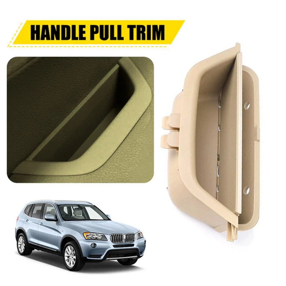Beige Front Driver Side Interior Door Handle Trim for BMW
